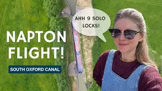 Napton Flight on the South Oxford Canal | Solo Narrowboat Adventures with May