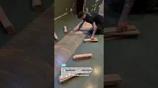 Laser-Guided Wood Floor Installation Tool #flooringtools #laserlevel #construction