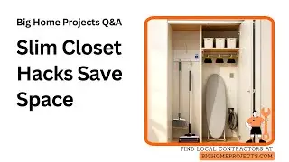 Shallow Closet Broom Clips Vacuum Docking Tricks