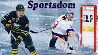 Buffalo Sabres shutout the New York Islanders 5-0 in New York. Alex Lyon gets the shutout. 