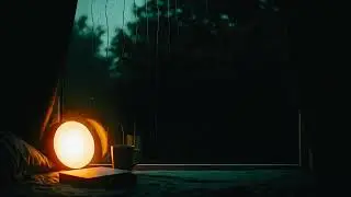 Gentle Rain on Roof Tiles | Cozy Night Ambience