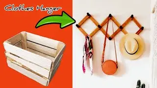 diy: let's make a wooden Clothes Hanger at home.🤗