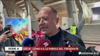 27 DICEMBRE 2025 - SERIE A: LECCE - COMO 0 -3, LE PAROLE DEL PRESIDENTE