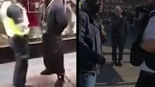 Christian Street preacher in London arrested. Aggressive Muslim - not!