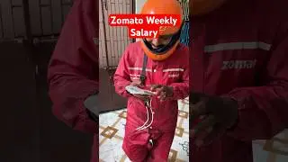 Zomato Weekly Earning Salary Delivery Boy Payment #zomato #deliveryboy #salary #payment