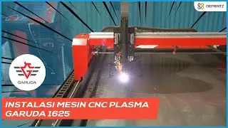 Instalasi Mesin CNC Plasma Cutting Metal Merk Garuda - Mesin Potong Plat Besi Hingga 10 mm