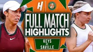 Madison Keys vs Daria Saville - FULL Match Highlights | Roland Garros 2025