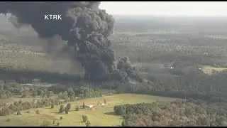 Plant Fire in San Jacinto County