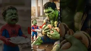 Poor Hulk Vs Rich Chef! 😡 Hulk Made GOLDEN Burger 🍔 Crying Kid Spider #shortsfeed #ai #hulk #aihulk