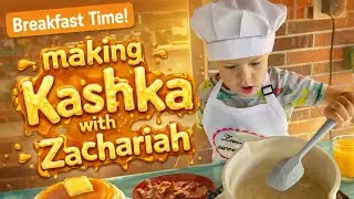 Zachariah making oatmeal #cooking #kids