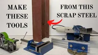 Make 4 Tools From 1 Scrap Steel Beam!