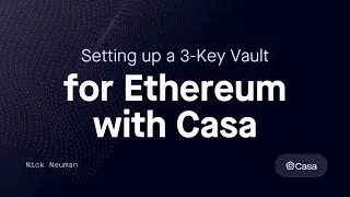 Setting up a Self-custody 3-Key Vault (Multisig) for Ethereum (ETH) | Casa
