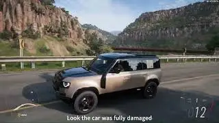 LAND ROVER DEFENDER CRASHED by TRAIN  | FORZA HORIZON 5 | gameplay | #ContentCreation