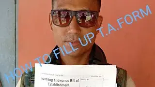 HOW TO FILL UP T.A.(TRAVELING ALLOWANCE) FORM CORRECTLY.#T.A.FORM FILL UP