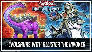 Evolsaur with Aleister The Invoker Dino Invoked Combination!? [Yu-Gi-Oh! Duel Links]