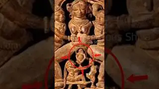 Lord Narasimha awakening? 😱🤯 #women #ancient #narashima #carving #temple #shorts #yt