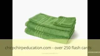 Shichida flash card, toddler flash card, Thing that is green