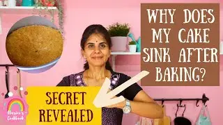 Why does my cake sink in the middle after baking/ Troubleshooting sunken cakes in Tamil/ Baking 101