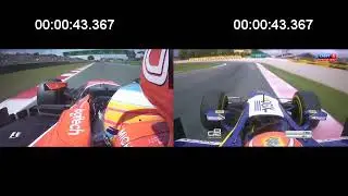 McLaren Formula 1 vs GP2 - Fernando Alonso vs Felipe Nasr Qualifying Lap Spain