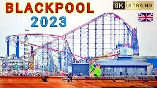 Blackpool Beach Walk: From The Big One to Central Pier | Nikon Z9 8K 60fps