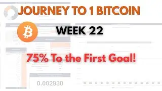 🚀 Week 22: 75% Closer to 0.1 Bitcoin! | The Journey Continues