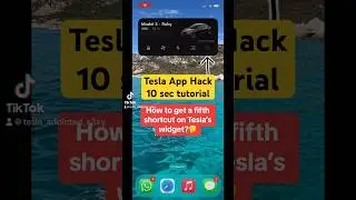 TESLA APP HACK 🔥😍#tesla #teslamodel3 #shortcuts #widget #ios #iphone #elonmusk #tech #tutorial