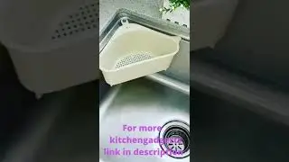 HomeFast Sink Basket Strainer, Multi-Functional Kitchen Triangle Drain Sink Storage