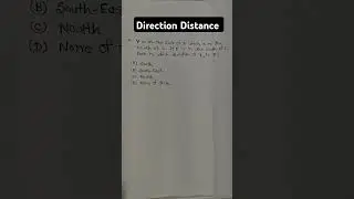 Direction Distance Reasoning Question | #directionanddistance #banking @vnclass