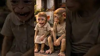 How Pinku Gets His Sister a New School Uniform❤️&zwj;🩹🥺🥺🙏 #monkey #pinkufilms #viralshorts  #viralvideo