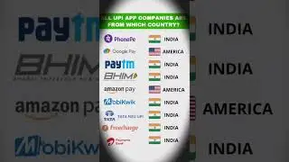 all UPI app companies are from which country | UPI apps #shorts #youtube #upiapp #upi