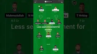 SL vs BAN dream11 prediction today match || SL vs BAN pitch report || Ban vs SL