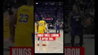 Kings Troll LeBron after beating Lakers last night... #shorts