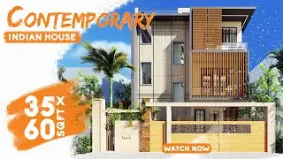 35X60 Feet, 2100 sqft Beautiful House Design | 10X18 Meter | 235 Gaj Villa Design | ID-134
