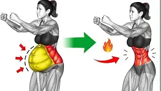 Do This Every Morning to Lose Hanging Belly Fat | 30-Min Standing Workout for a Flat Tummy Fast