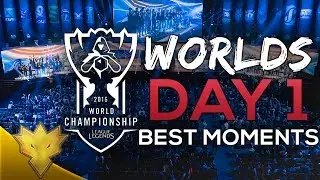 League of Legends Worlds 2016 - Day 1 Top 8 Best Moments (CLG, INTZ, ROX, G2 & More)