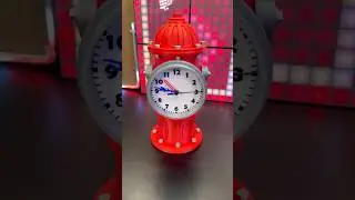 FIRE HYDRANT CLOCK!⏰ #cool3dprints #3dprinting #3dprinted #3dprintlife #3d #asmr #3dprint #firedept