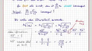 Analysis Reihen: Beispiel für das Wurzelkriterium #06-19