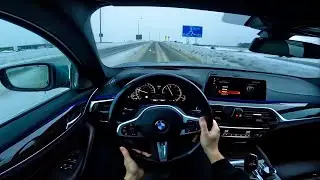 BMW G30 540d X-drive M-sport POV Review/Drive
