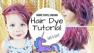 TUTORIAL: DIY Dyed Purple / Pink Unicorn Hair | ON A KID!