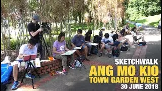 Sketchwalk at Ang Mo Kio Town Garden West (30 Jun 2018)