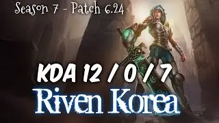 RIVEN Korea vs TRUNDLE Top - Patch 6.24 KR Flex Rank
