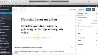 Lav et blog opslag