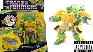 Transformers TMNT Crossover Party Wallop (Tortuvan) Review en espa&ntilde;ol