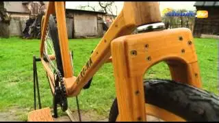ZROBIŁ ROWER Z DREWNA I TO JAKI! - siewie.tv