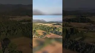 Epic Aerial Views of Nature: Fields, Forests, Mountains & Homes! #shorts