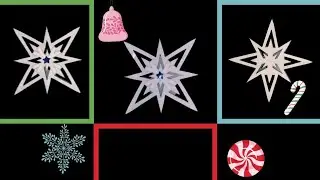 HOW TO MAKE PAPER SNOWFLAKE ❄️ FOR CHRISTMAS 🎄 🌟 SNOWFLAKE SERIES