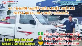 Xe tải SRM K990 th&ugrave;ng lửng xe tải khởi nghiệp duy nhất ph&acirc;n kh&uacute;c trả trước chỉ 35 triệu 