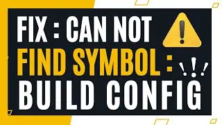 Fix : Error cannot find symbol BuildConfig | Gradle BuildConfig cannot resolve symbol