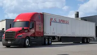 ATS Dubuque(IA) to Monroe(LA) 900 mi Long Trip Realistic Driving Freightliner Cascadia