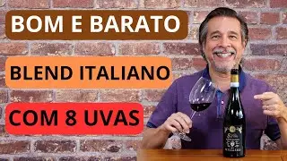 VINHO ITALIANO FEITO COM 8 UVAS DIFERENTES
